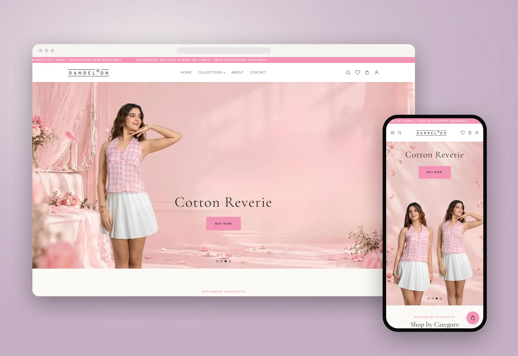 Dandelion — Soft, romantic womenswear from Colombo, in an online store as pretty as the collections.