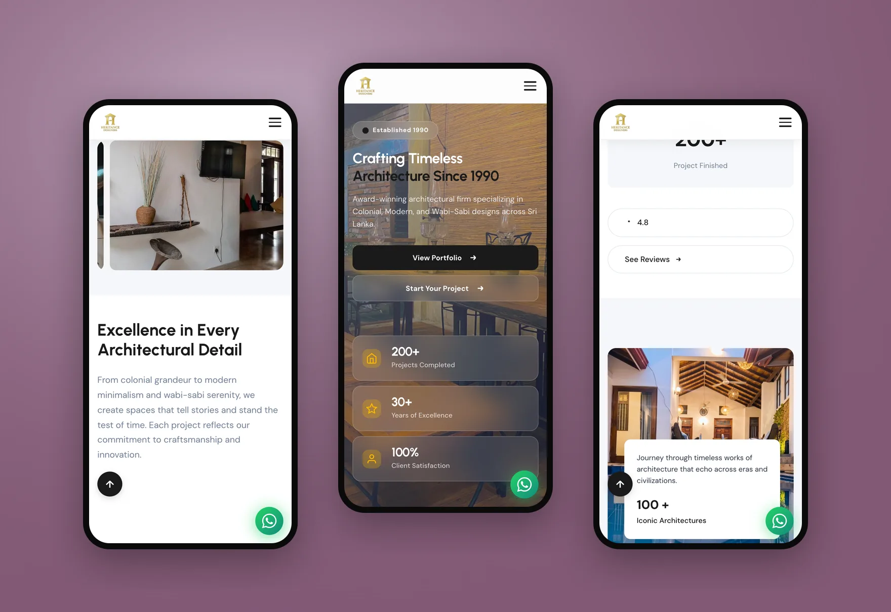 Heritance Designers — the solution